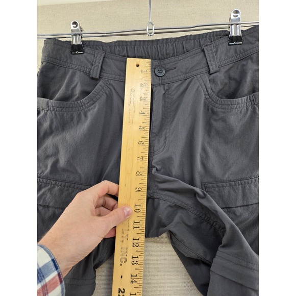 REI Co-Op Sahara Convertible Pants Womens 10 Gray Zip Off Cargo Hiking Outdoor - Picture 13 of 15